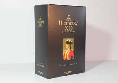 Astuccio Cognac con oro a caldo