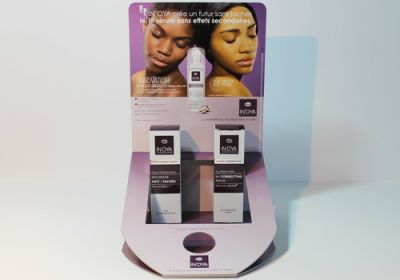 PLV carton pour cosmétiques
