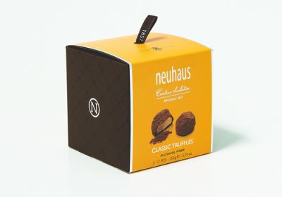 Boîte cadeau en forme de cube avec fourreau pour pralinés